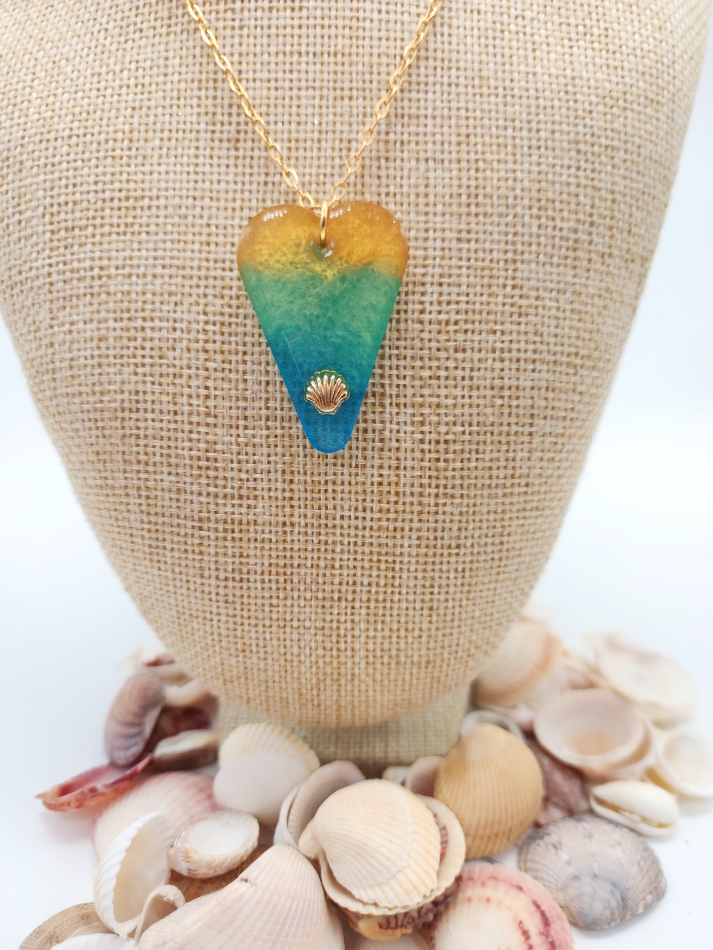💙Collar Corazón del Océano✨