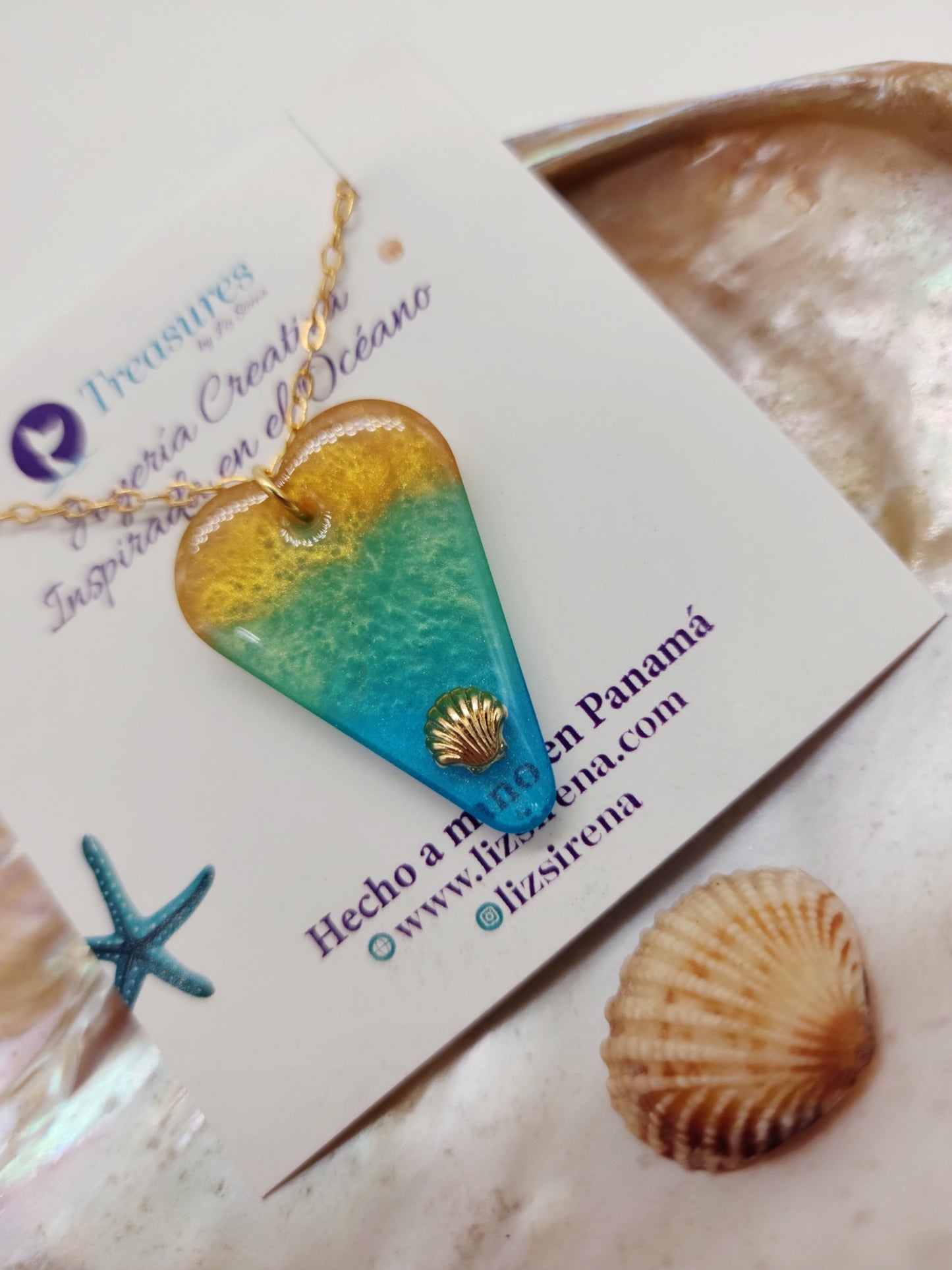 💙Collar Corazón del Océano✨