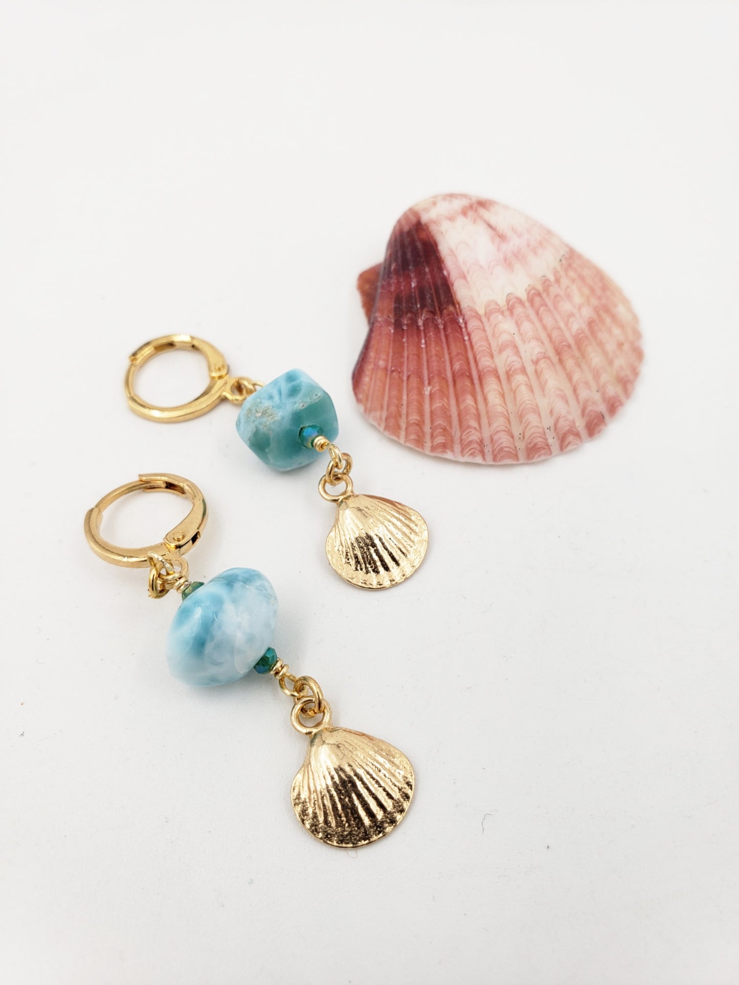 Aretes conchita y larimar