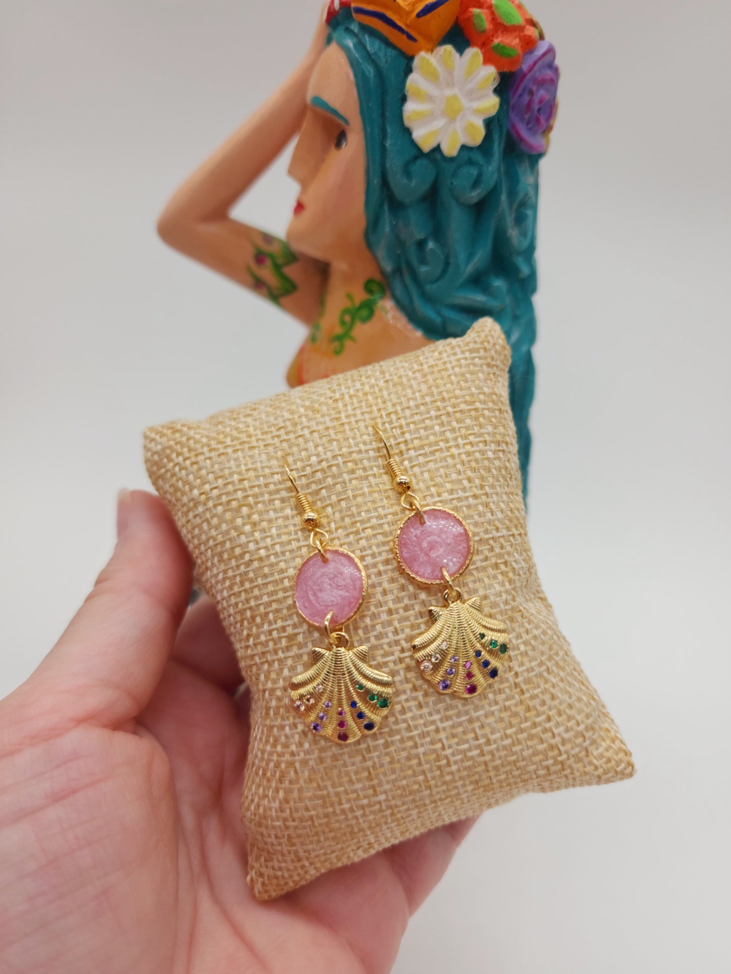 🐚Aretes Conchitas Encantadas🌸