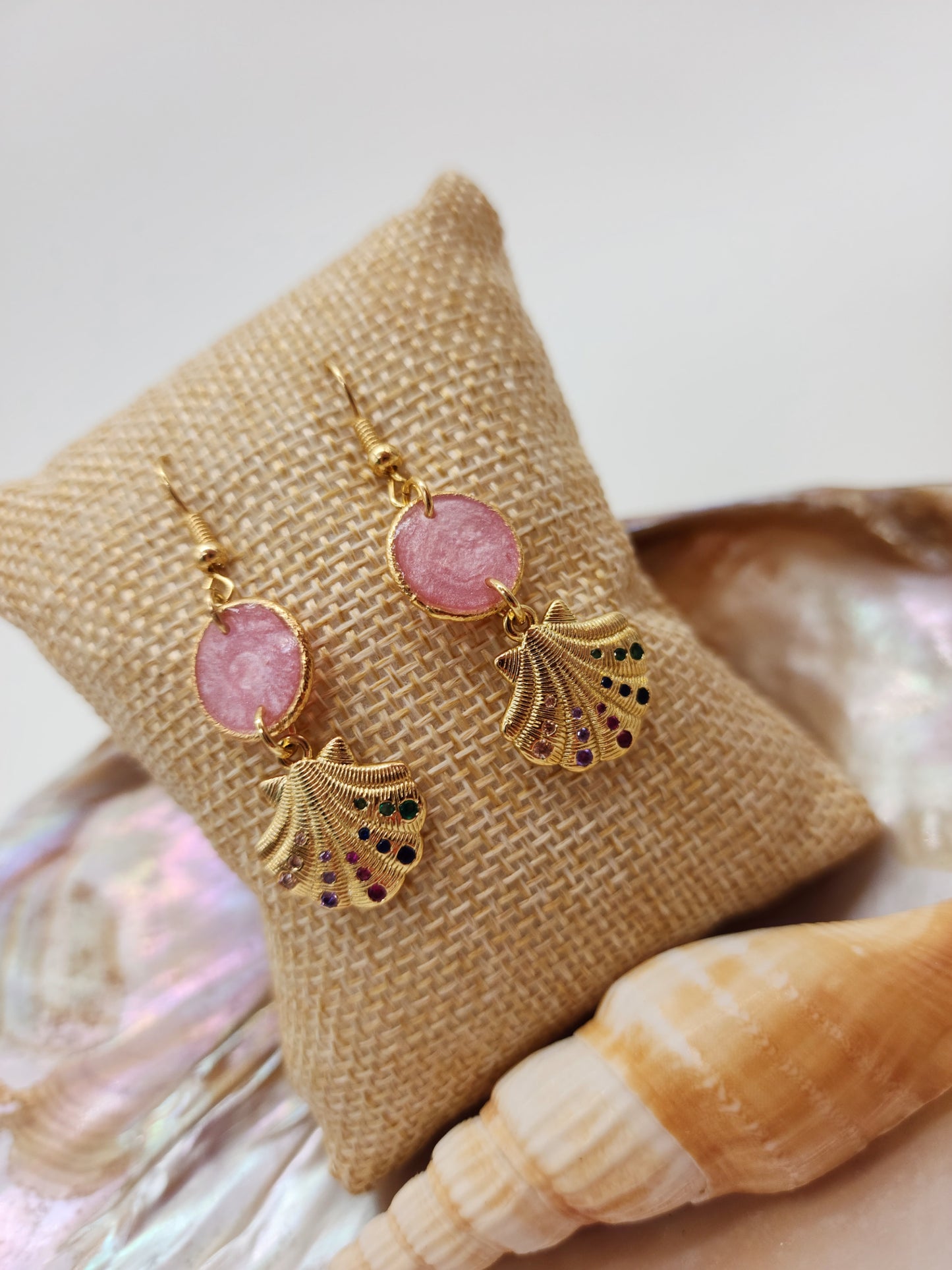 🐚Aretes Conchitas Encantadas🌸