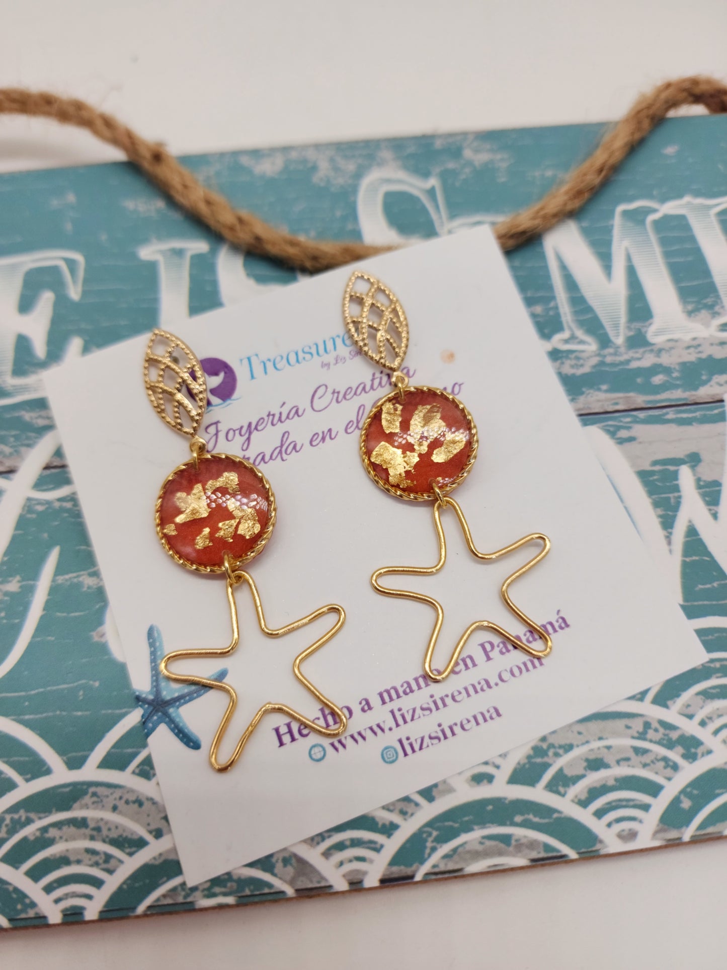 ✨Aretes largos estrellas✨