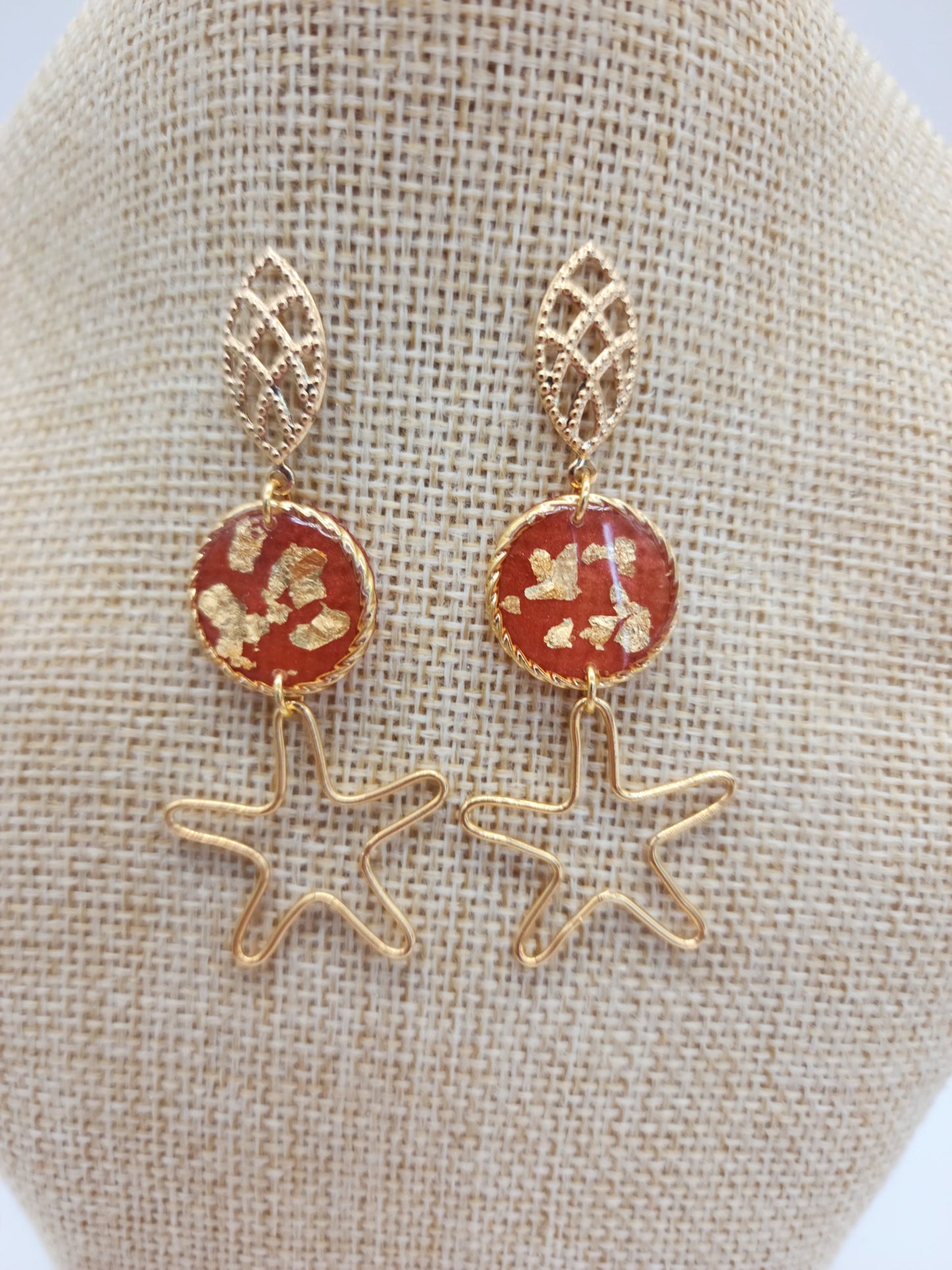 ✨Aretes largos estrellas✨