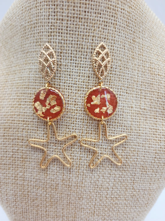 ✨Aretes largos estrellas✨