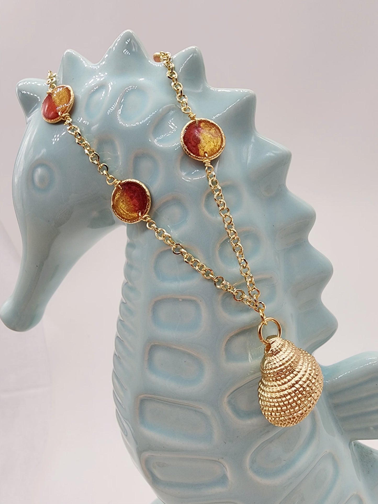 ☀️🐚Collar Amanecer Dorado🐚☀️