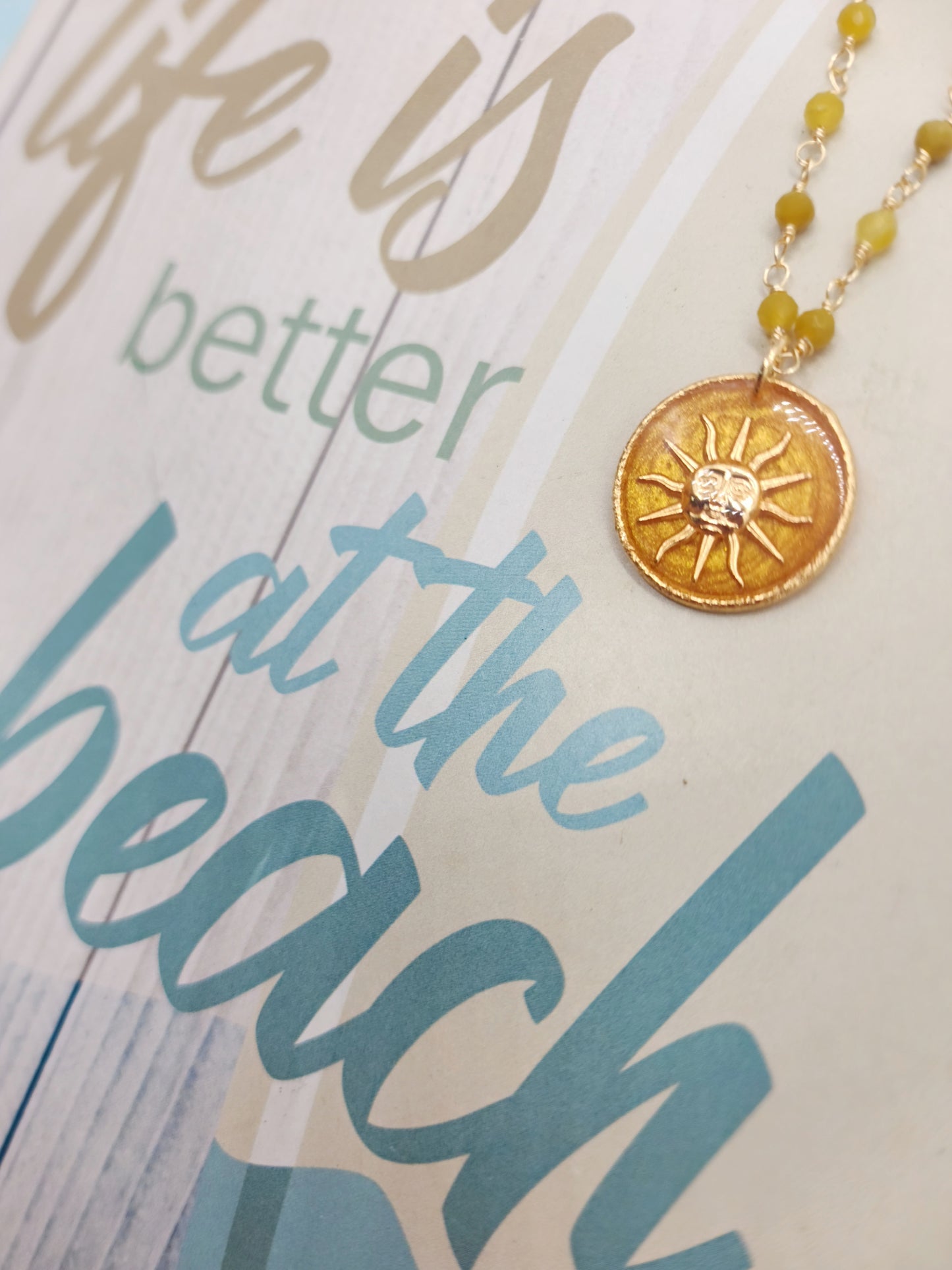 ☀️Medallón Sol Dorado ☀️