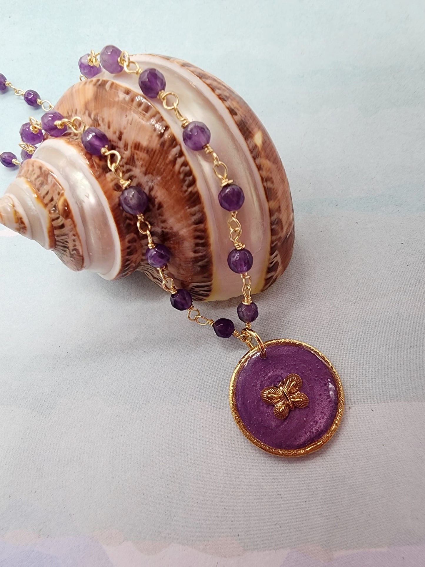 💜Medallón Mariposa💜