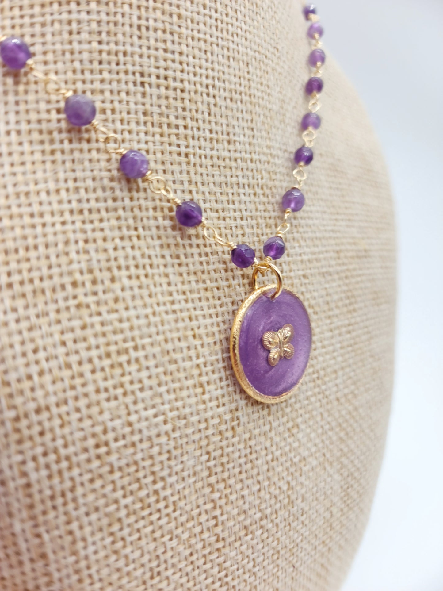 💜Medallón Mariposa💜