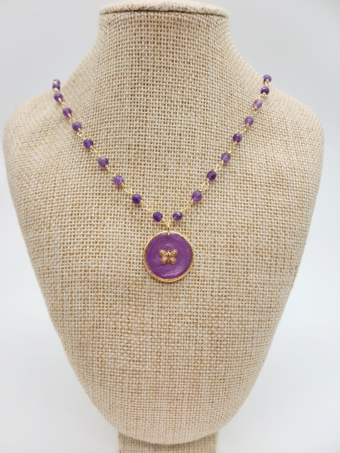 💜Medallón Mariposa💜