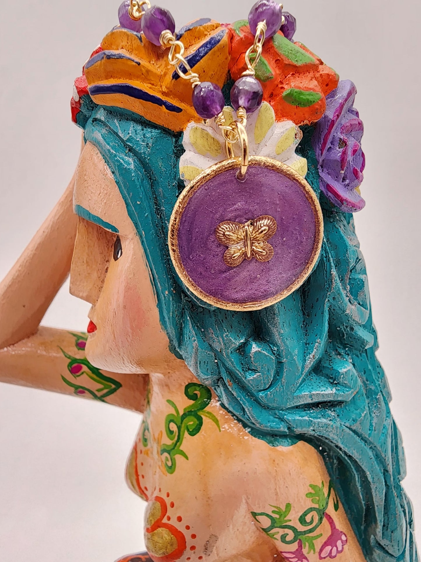 💜Medallón Mariposa💜